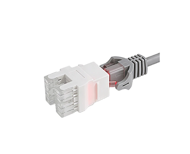 SKJ-F32101-LED-1 Cat.5e RJ45 (8P8C) 180 Derece Korumasız